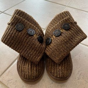 UGG BROWN SWEATER BOOTS